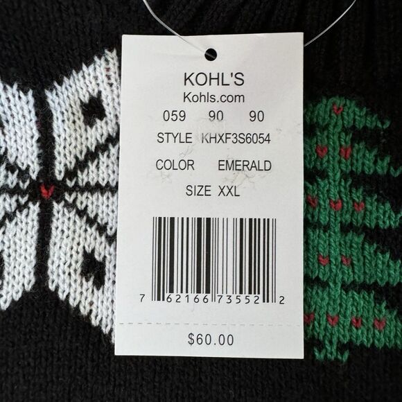 Ugly Christmas Sweater Men’s Holiday Santa Llama Holiday Sweater Size XXL NWT - Picture 8 of 11